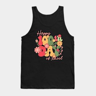 Groovy 100 Days Of School Teacher 100Th Day Girls Tank Top